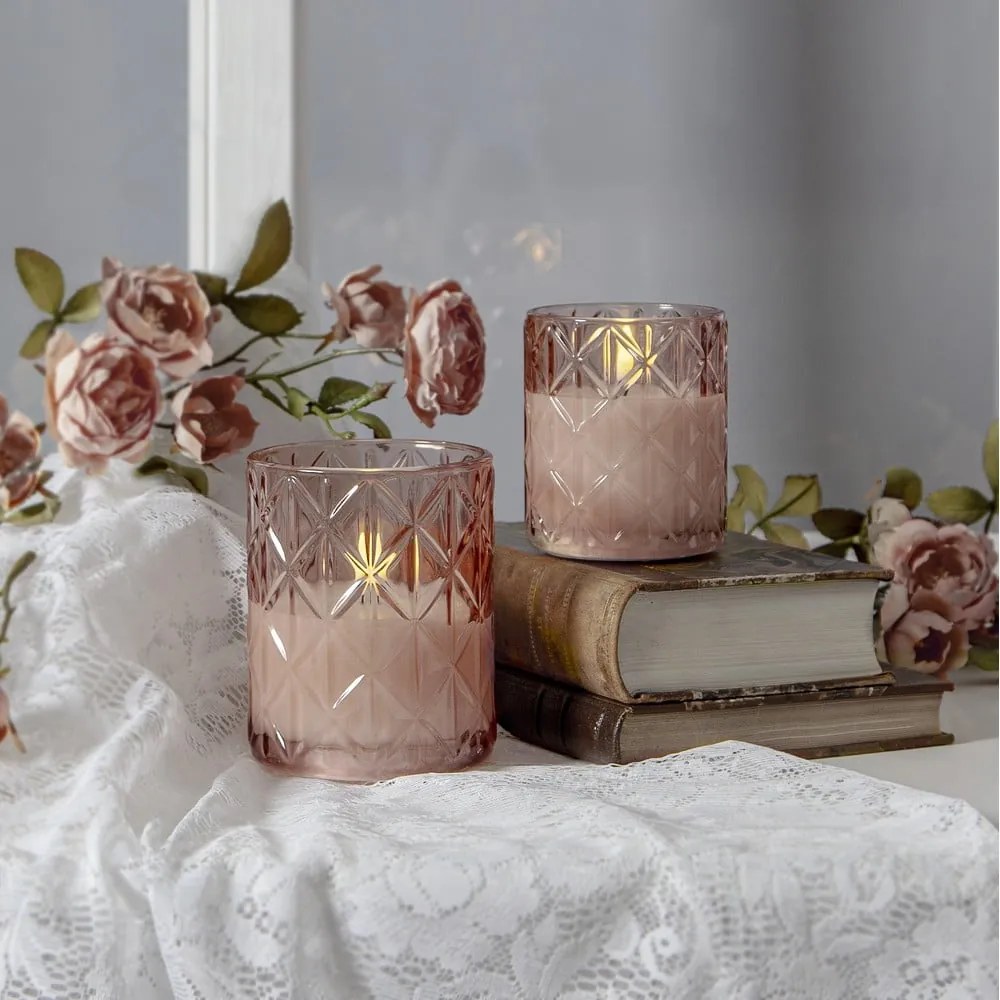 Elemmel működő LED gyertya (magasság 10 cm) Flamme Romb – Star Trading