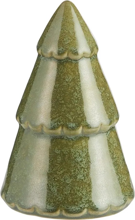 X-MAS kerámia fenyőfa 12cm, világoszöld