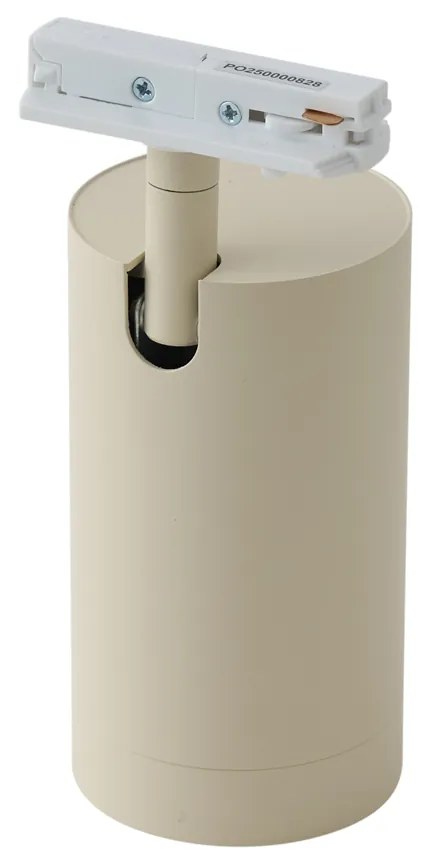 Modern bézs spotlámpa 1 fázisú sínrendszerhez GU10 70mm - Iconic Jeana Luxe
