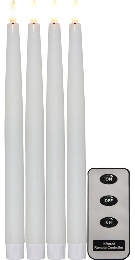 Flamme 2 db fehér LED viaszgyertya, magasság 28,5 cm - Star Trading