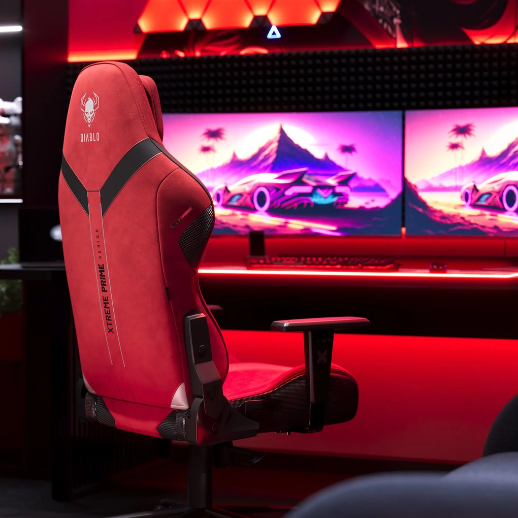Gamer szék Normal Size, piros-fekete: Diablo X-One Prime Bloody Mary