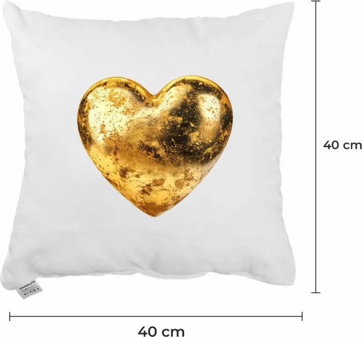 EMI Golden Heart díszpárna 40x40 cm