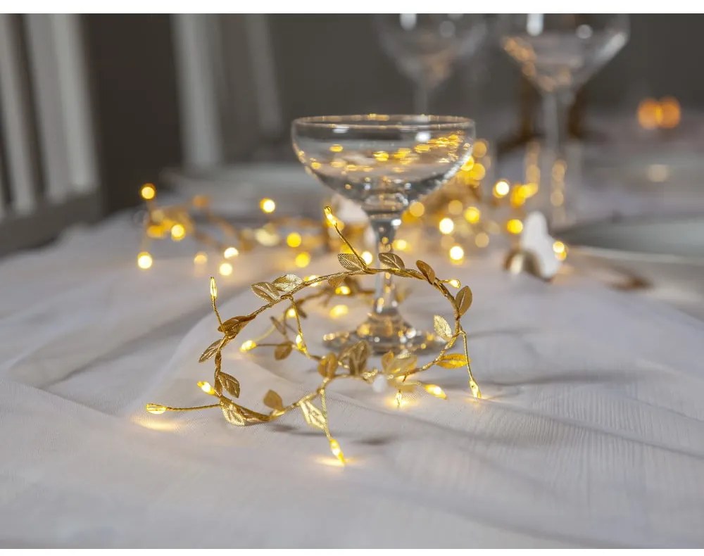 Aranyszínű fénydekoráció karácsonyi mintával Winny – Star Trading