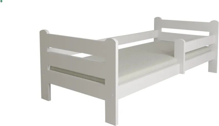 Edi fenyő gyerekágy fehér 80x160 + habmatrac