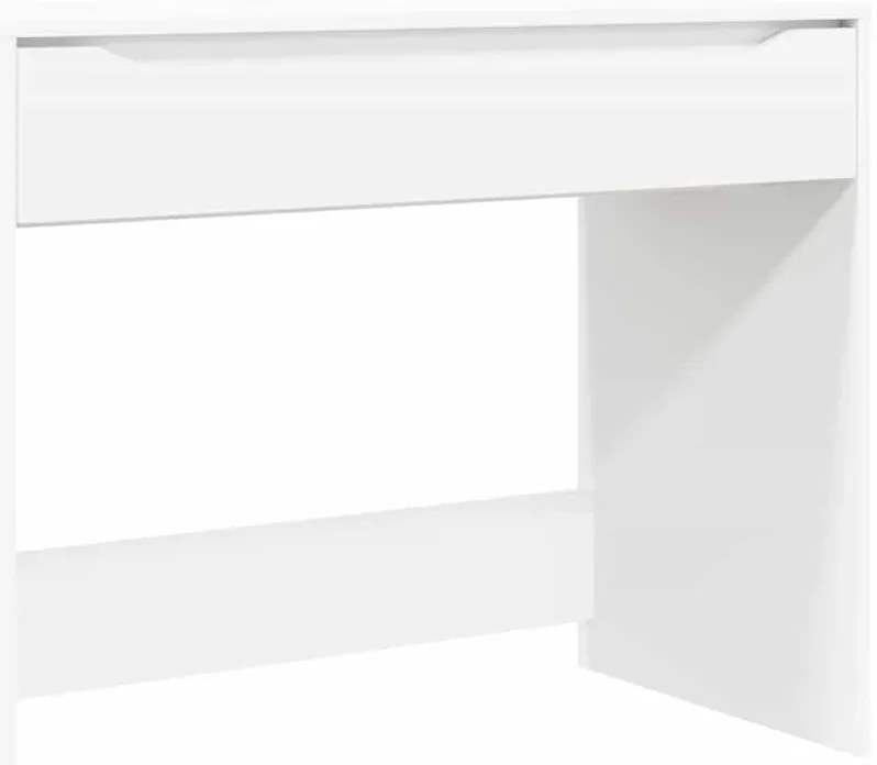 vidaXL Asztal fiókkal tárolóval Fehér 100 x 50 x 78 cm Faanyag