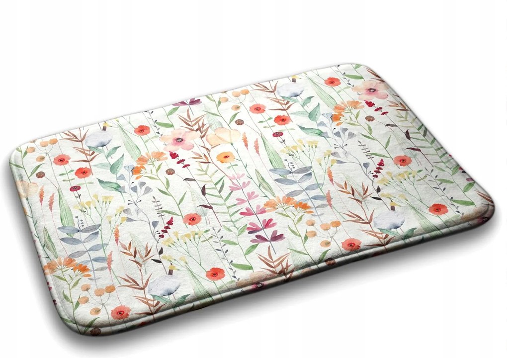 Fürdőszobaszőnyeg Növények Virágok Minta 90x60