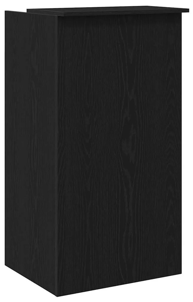 recepciós pult fekete 55x50x103,5 cm szerelt fa