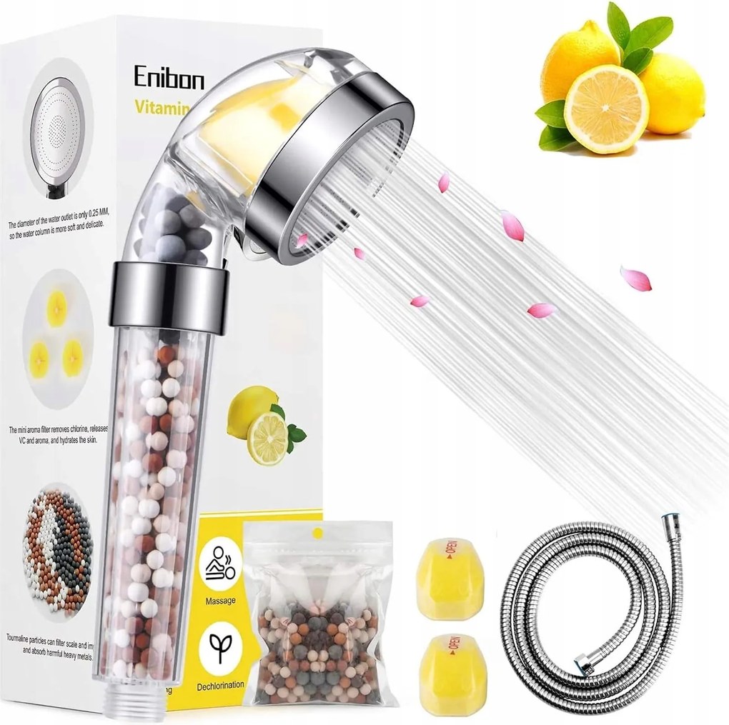Zuhanyfej zuhanyzáshoz Enibon ionos C-vitaminnal
