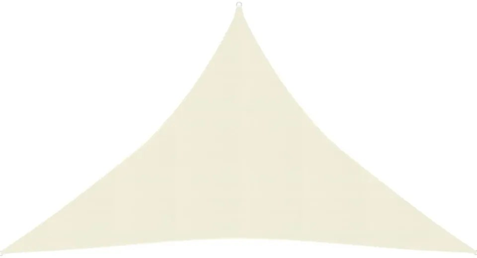 krémszínű HDPE napvitorla 160 g/m² 5 x 5 x 6 m
