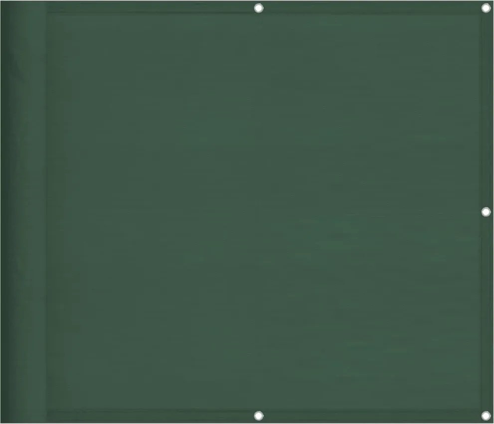vidaXL sötétzöld 100% oxford poliészter erkélyparaván 90 x 700 cm