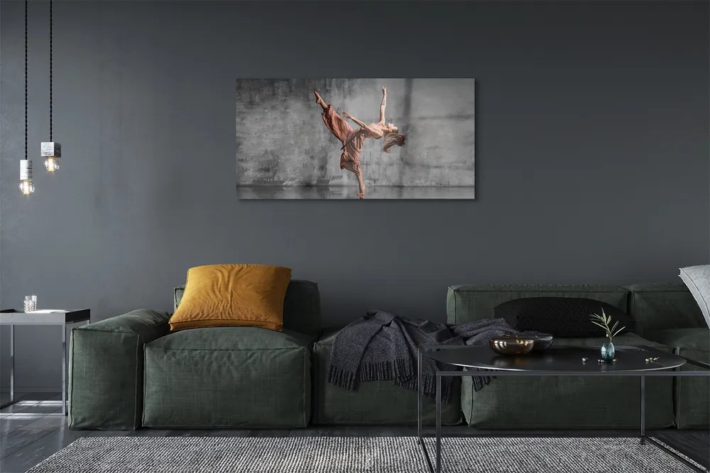 Üvegképek Női hosszú haj tánc 120x60cm