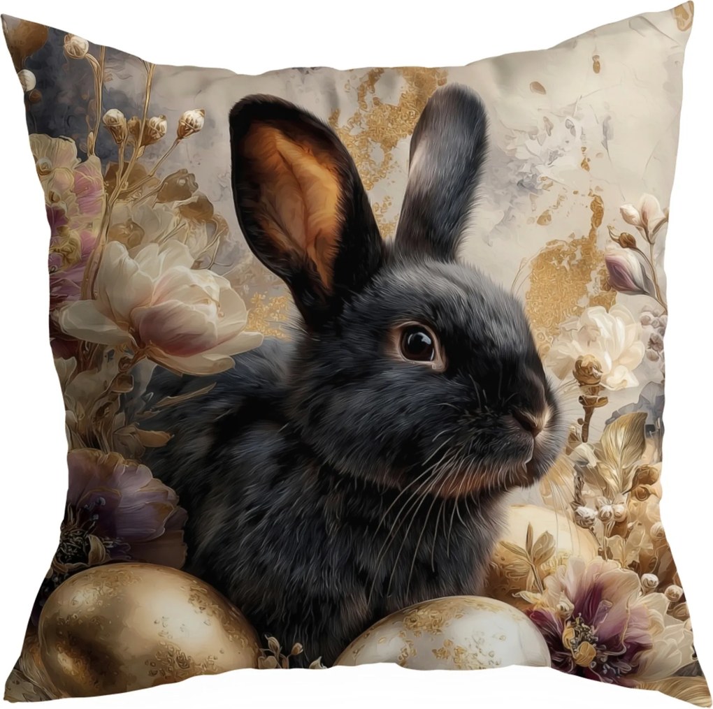Húsvéti Díszpárnahuzat 40X40 CM Karácsonyi Húsvéti Nyuszi Minta 538