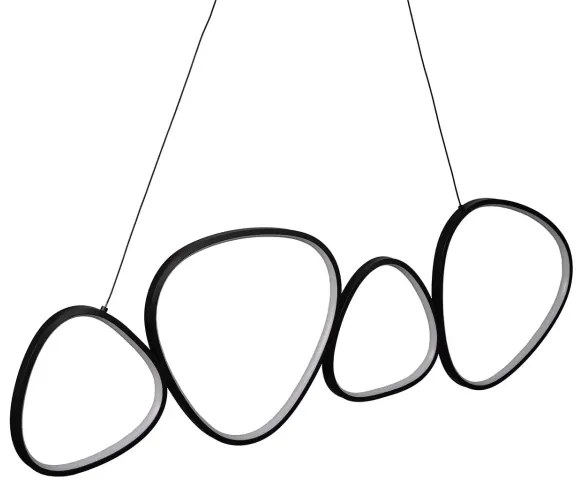 LED függeszték PETRA, kábeles, 48W, 230V, 4000K, fekete