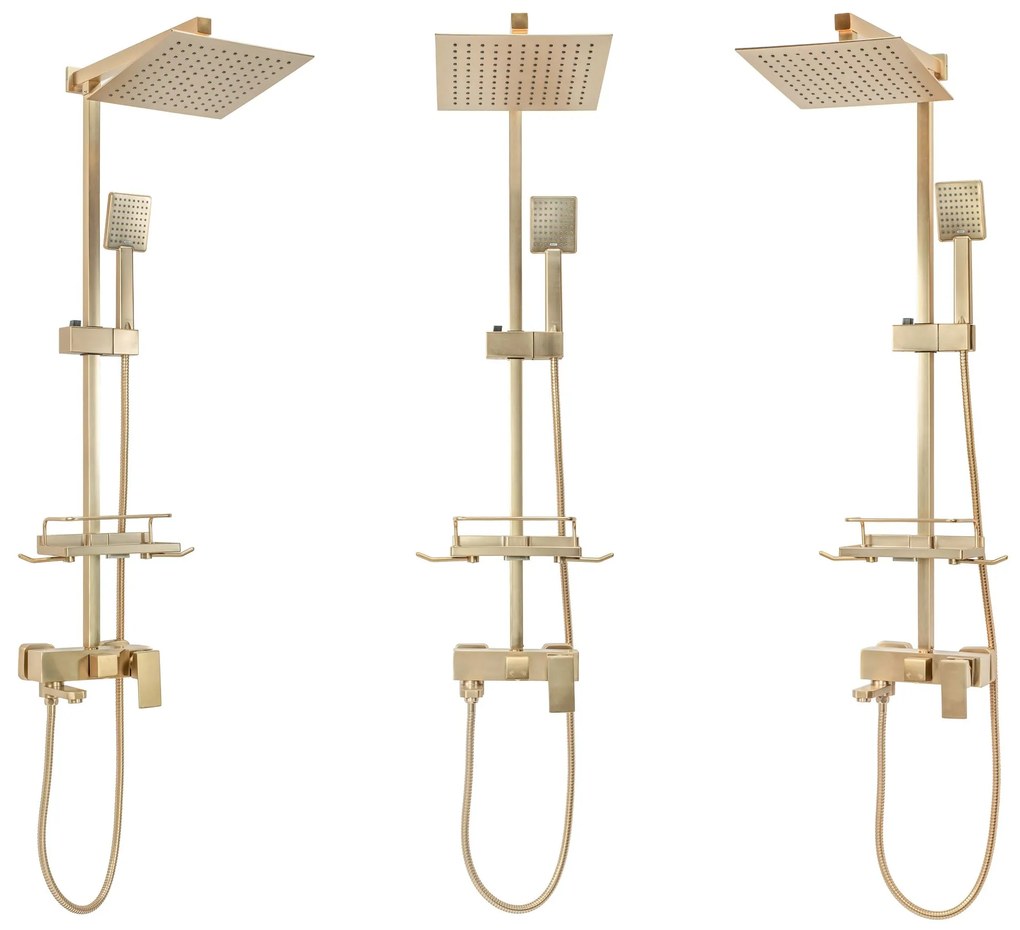Zuhanyszett REA JACK BRUSHED GOLD