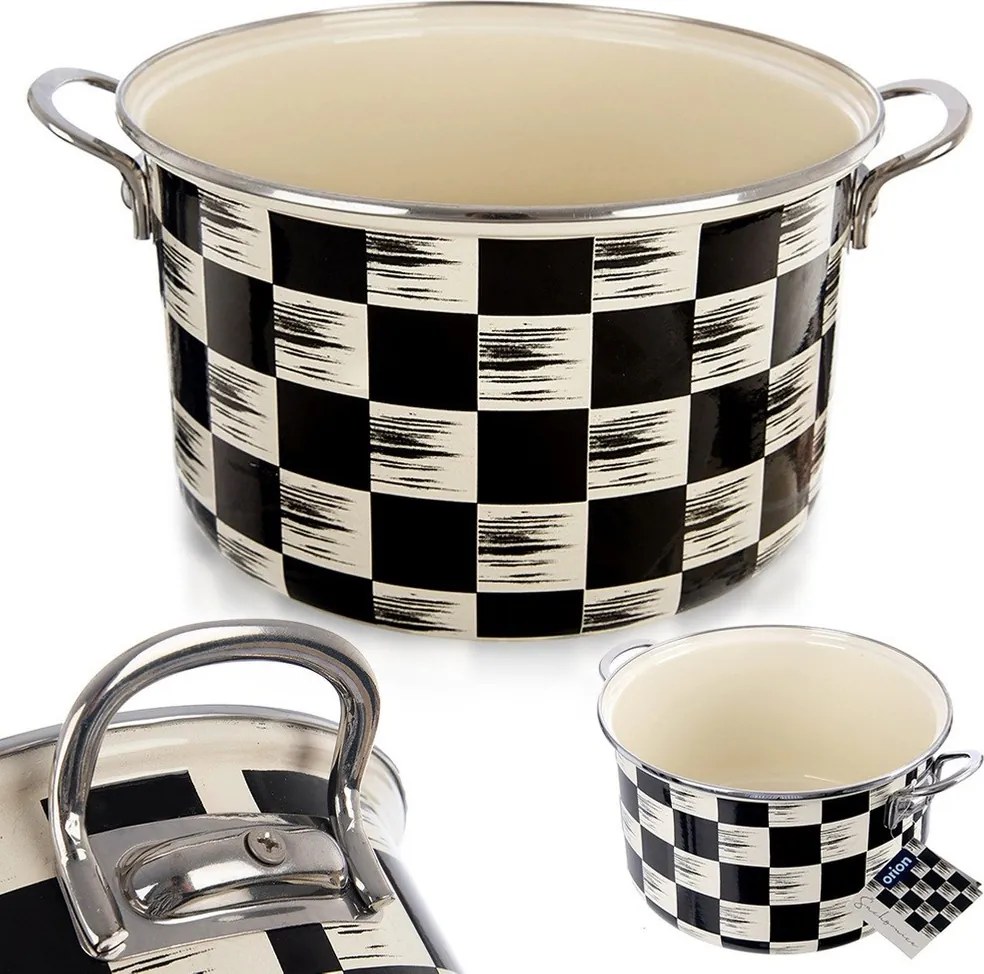 Zománcozott fazék hagyományos indukciós gáz főzőlaphoz 26 cm 6,5L Orion