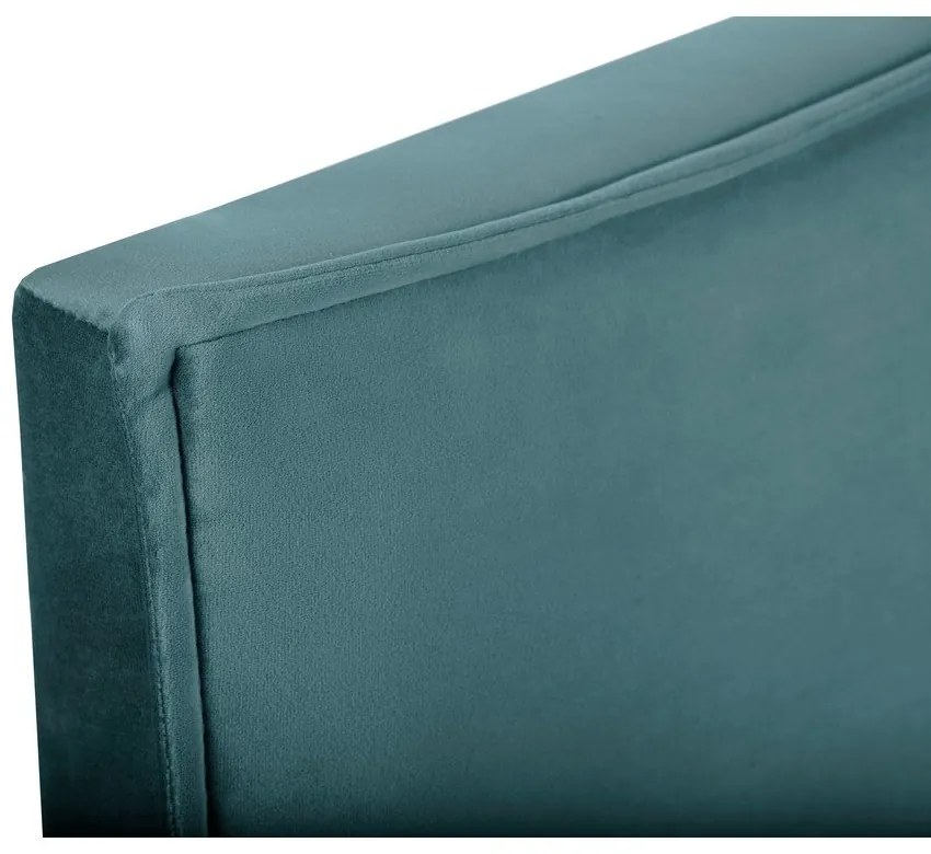 Petróleumkék ágytámla 140x120 cm Natalia – Milo Casa