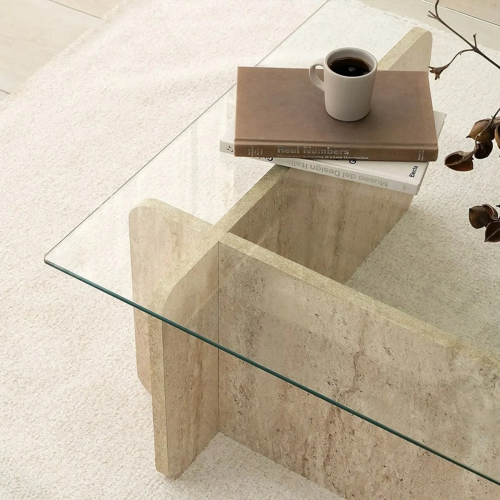Escape Travertine konferenciaasztal