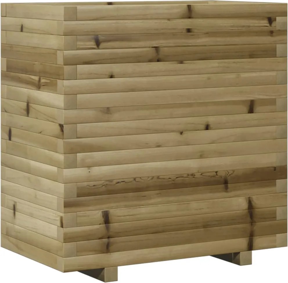 vidaXL impregnált fenyőfa kerti virágláda 70x40x72 cm