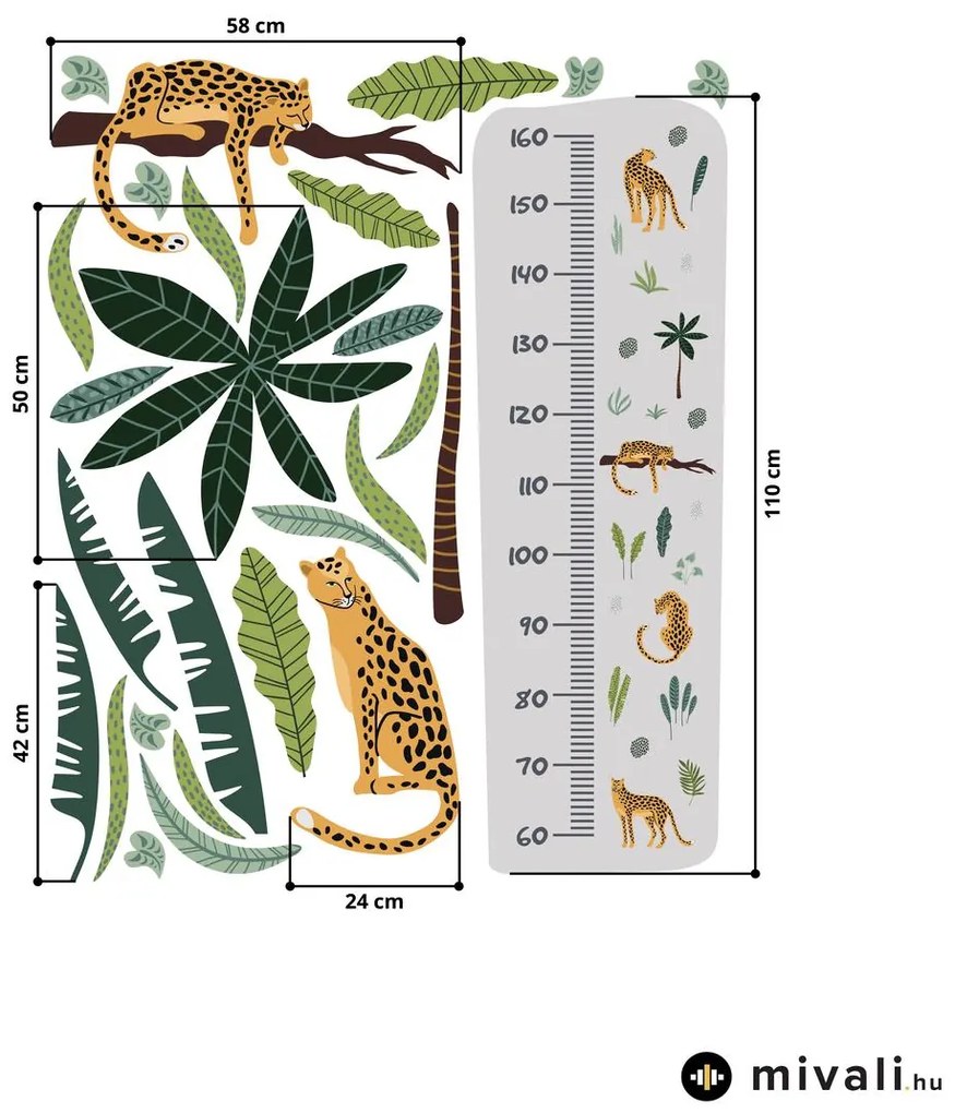 Falmatricák - Magasságmérő - Dzsungel