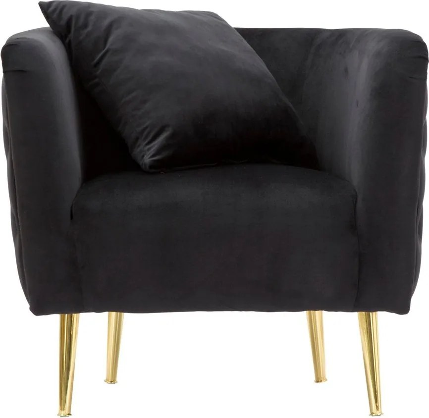 Fekete bársony fotel Bucarest – Mauro Ferretti