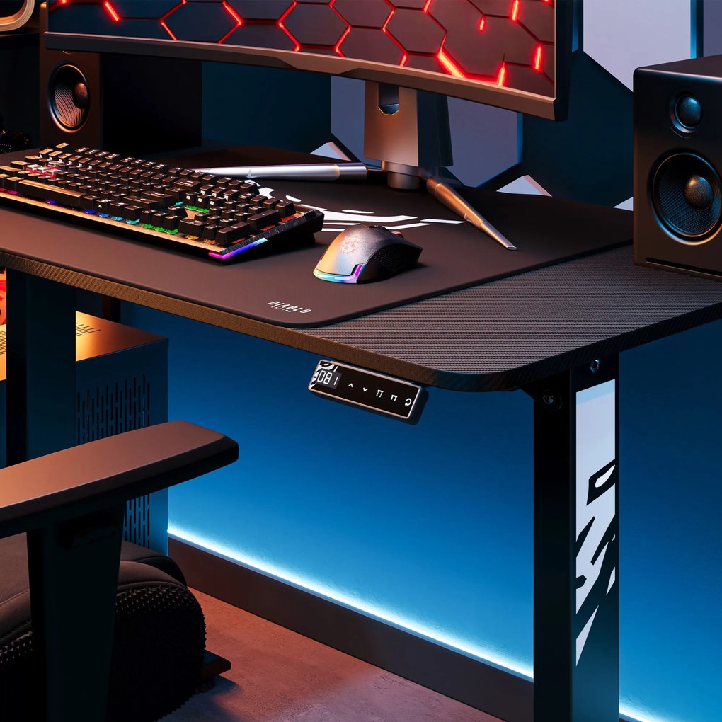 Diablo X-Tensio 1100 állítható magasságú íróasztal fekete