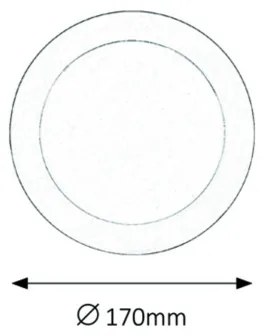 Rabalux 5585 - LED Fürdőszobai beépíthető lámpa LOIS LED/12W/230V IP44 4000K