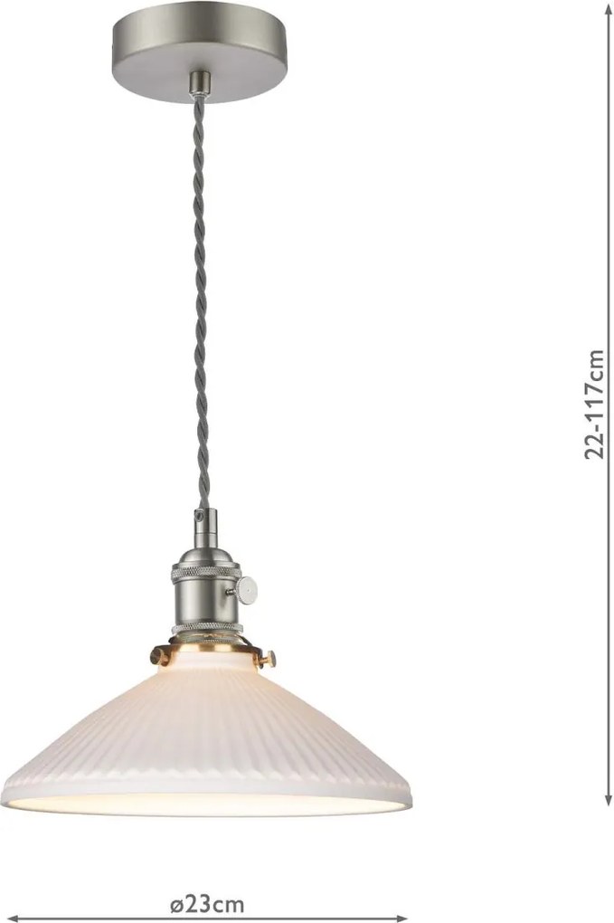 Dar Lighting modern függeszték hadano antik króm darhad0161-10