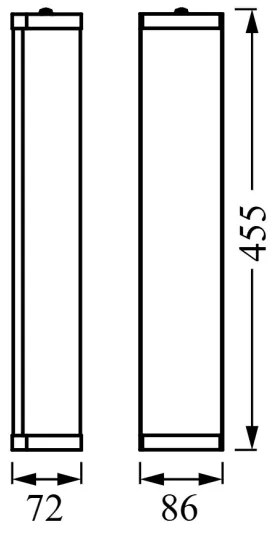 Osram - Fürdőszobai fali lámpatest BATHROOM CLASSIC 3xE14/12W/230V IP44