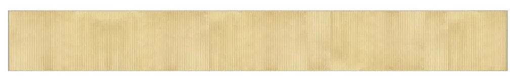 négyszögletű világos természetes bambusz szőnyeg 60 x 500 cm