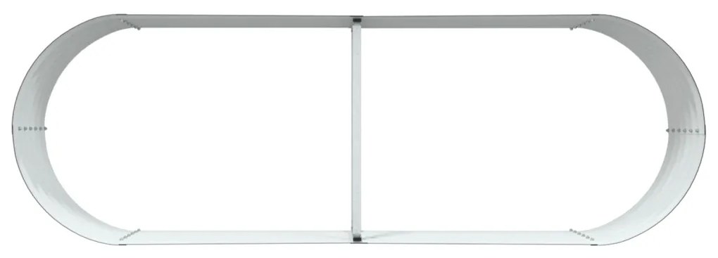 Kerti Magaságy Barna 240x80x44 cm Horganyzott Acél