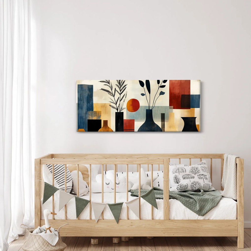 Kép - Kubista vázák (120x50 cm)