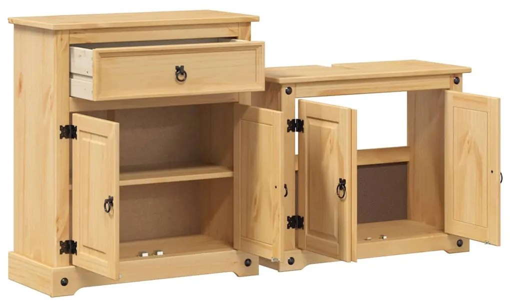 2 darabos fürdőszoba bútor szett "Corona" tömörfa fenyőfa