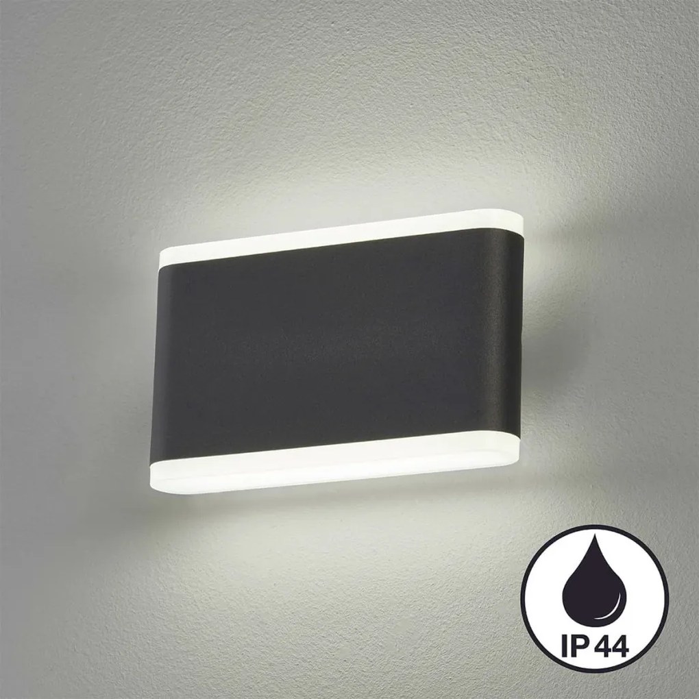 FISCHER&HONSEL 30559 SCOUNCE Modern Kültéri Fali Lámpa Bézs, Fekete, Szürke LED IP44