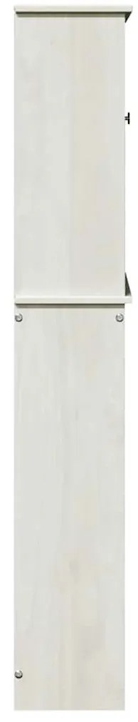 WC Szekrény polcokkal VIGO Fehér 60 x 27 x 161 cm Tömör fenyőfa
