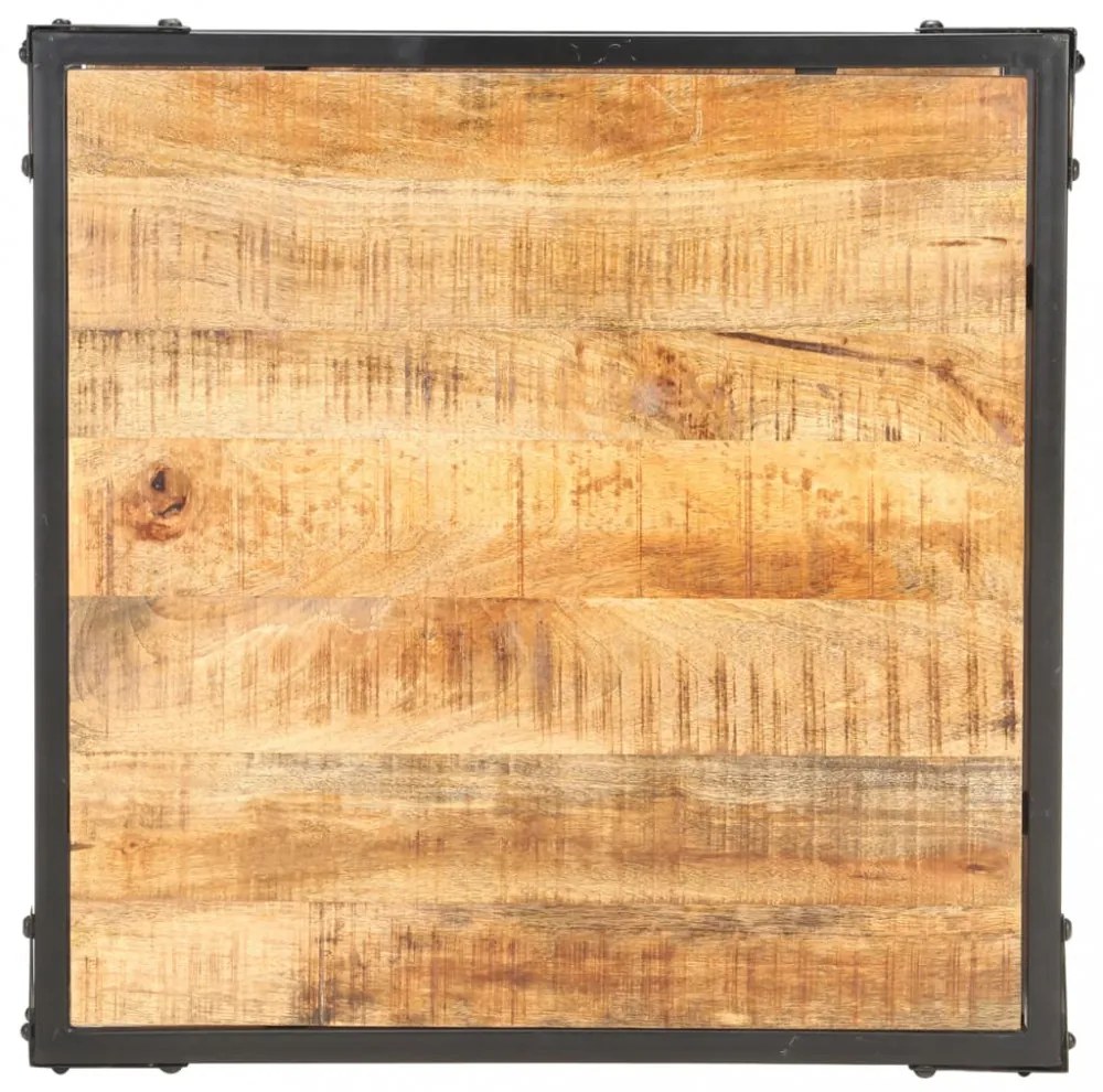 tömör mangófa dohányzóasztal 60 x 60 x 35 cm