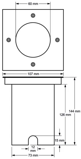 Kültéri 1xGU10/35W/230V IP44 matt króm lámpatest