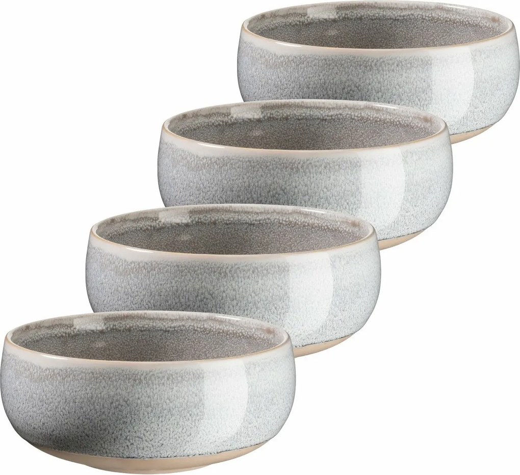 Mäser 4 db-os leveses tálkészlet AQUATA – 14 cm,szürke