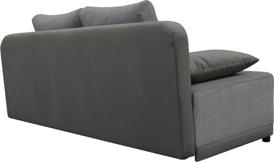 Kihúzható heverő, szürke, SENTY