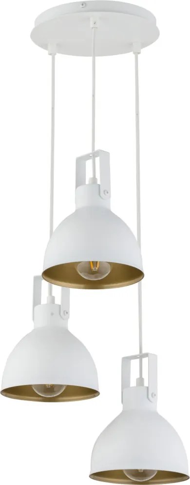 SIGMA LIGHTING 32261 MARS Többágú Függesztett Lámpa Fehér, Arany E27 IP20