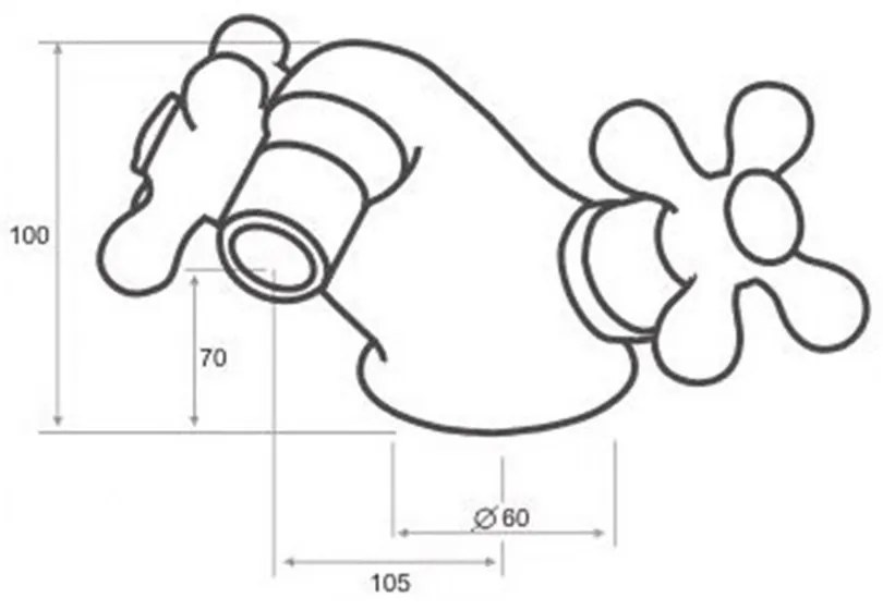 Luxor 9 antik bidé csaptelep