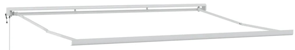 Automatikus Behúzható Napellenző Kék és Fehér 450x300 cm