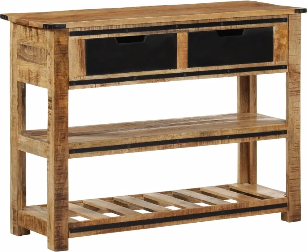 vidaXL tömör mangófa tálalóasztal 100 x 35 x 75 cm