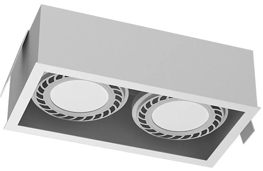 Brosline 3275 - Beépíthető mennyezeti lámpatest CAGE 2xGU10/18W/230V fehér