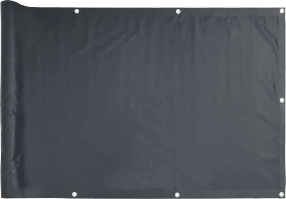 vidaXL 75x600 cm antracit Oxford szövetű erkély ablak sötétítő