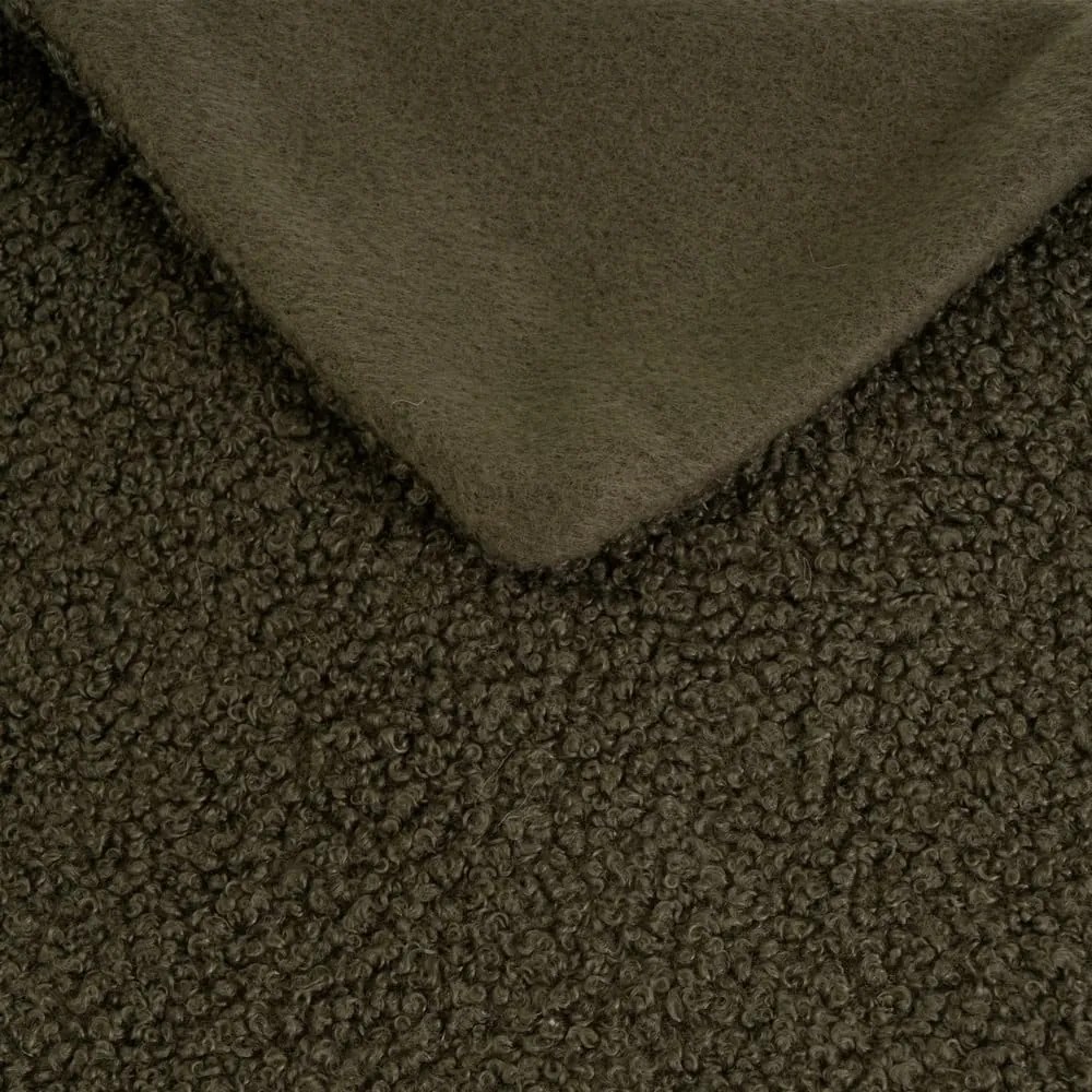 Zöld sherpa takaró 130x160 cm Sherpa Bouclé – Casa Selección