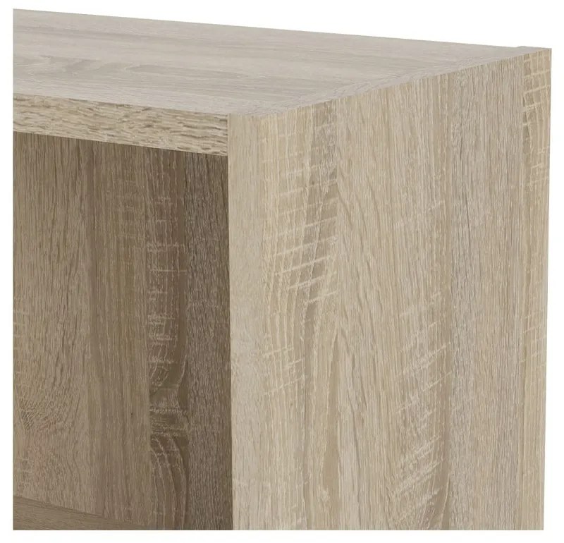 Basic könyvespolc tölgyfa dekorral 79 x 107 cm - Tvilum