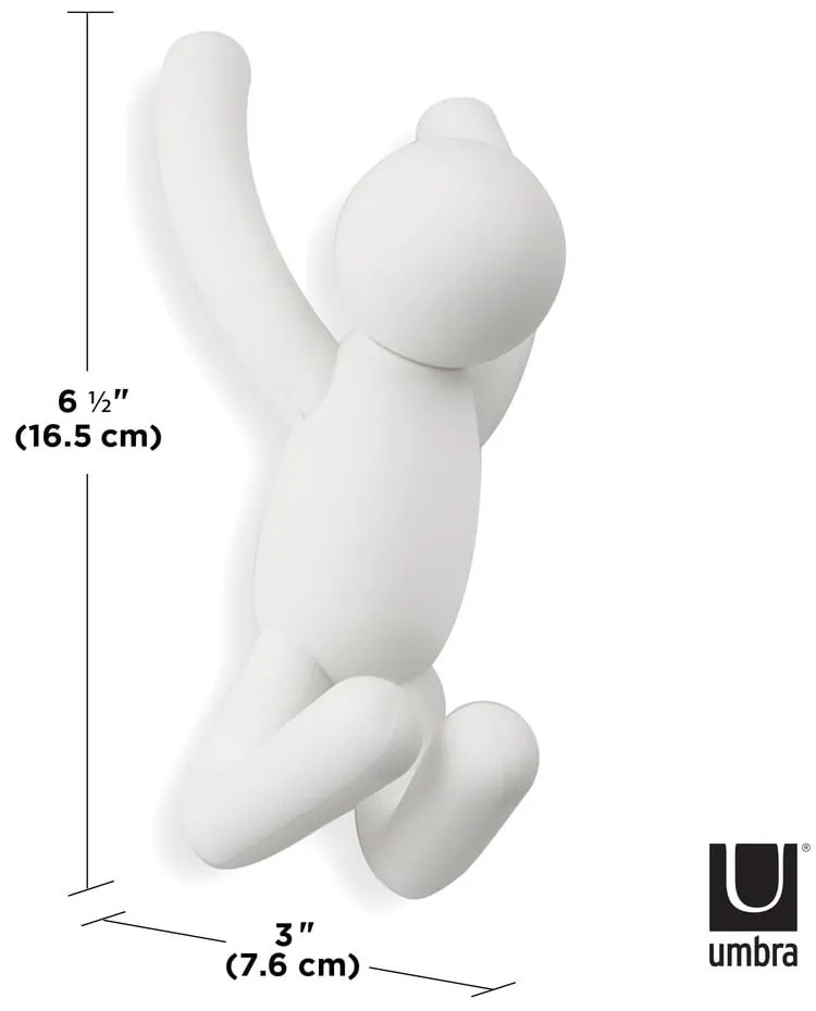 Fali műanyag akasztó szett 3 db-os Buddy – Umbra
