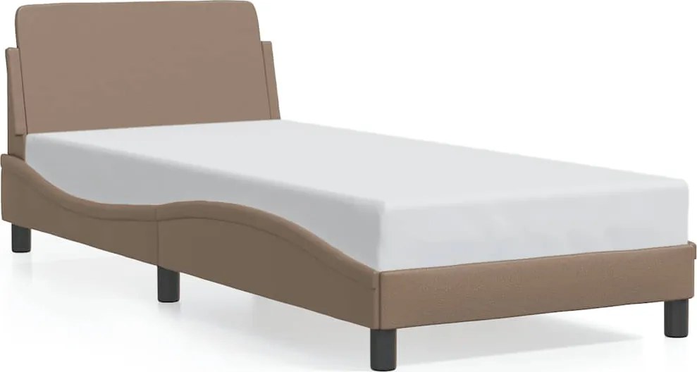 vidaXL cappuccino színű műbőr ágykeret Dover 80 x 200 cm