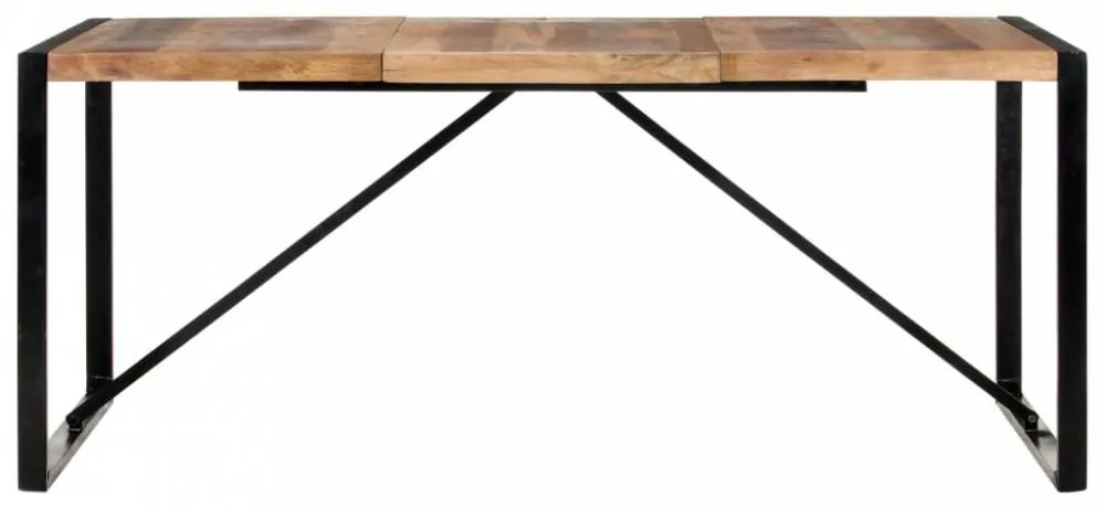 Paliszander felületű tömör fa étkezőasztal 180 x 90 x 75 cm