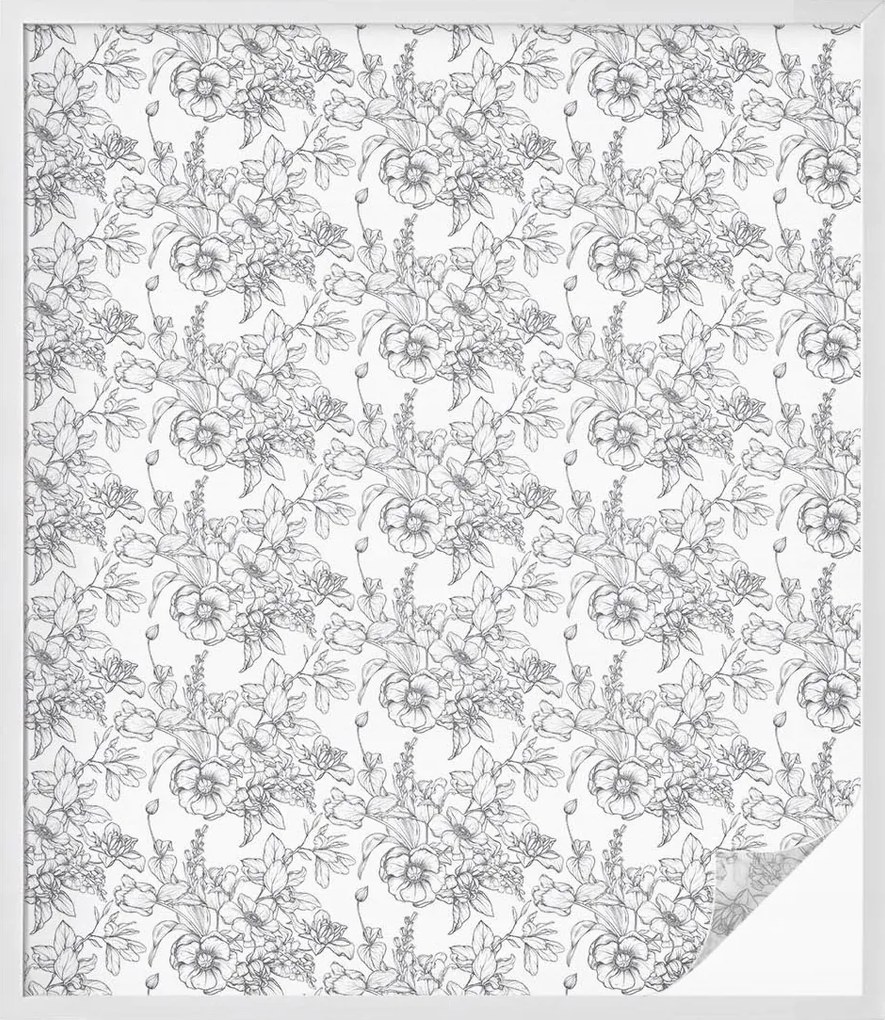 Ablakfólia Szélvédő Adatvédelem Virágos elegancia 100x116